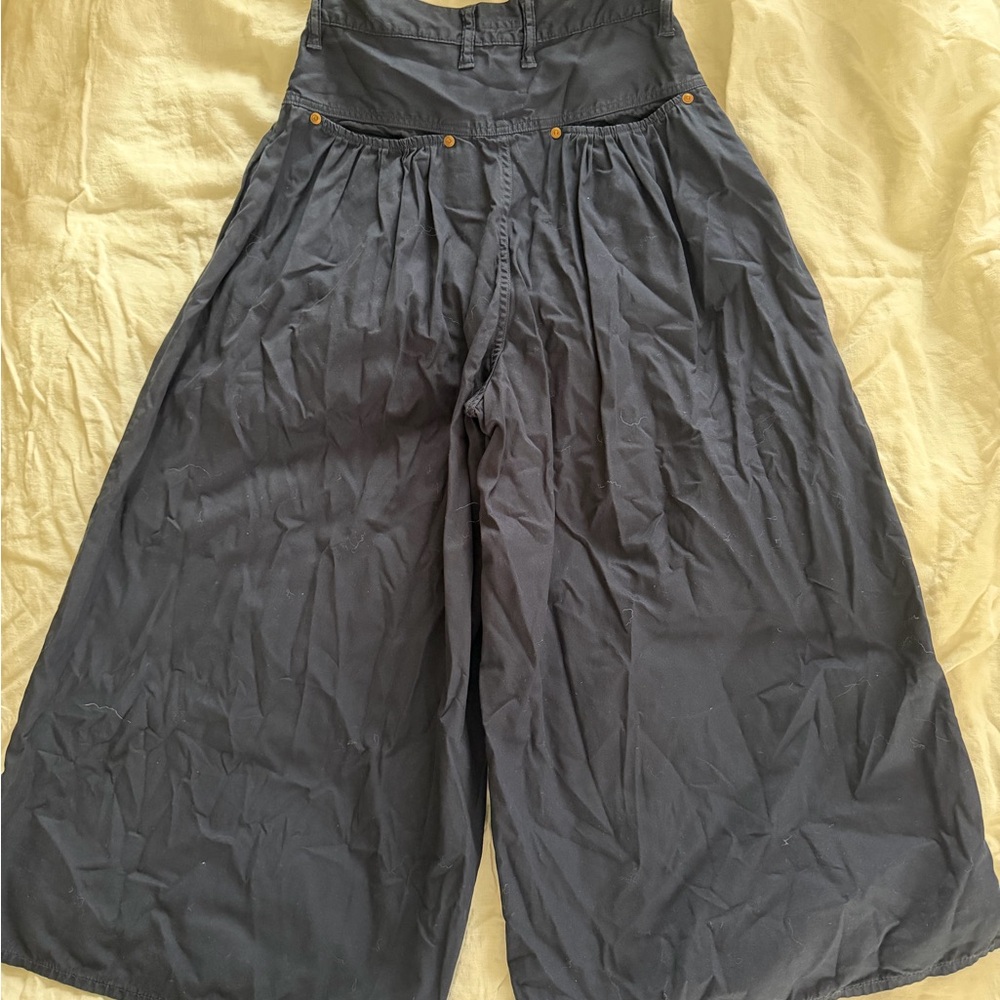 Kapital Navy Wide-Leg Culottes - Picture 4 of 5